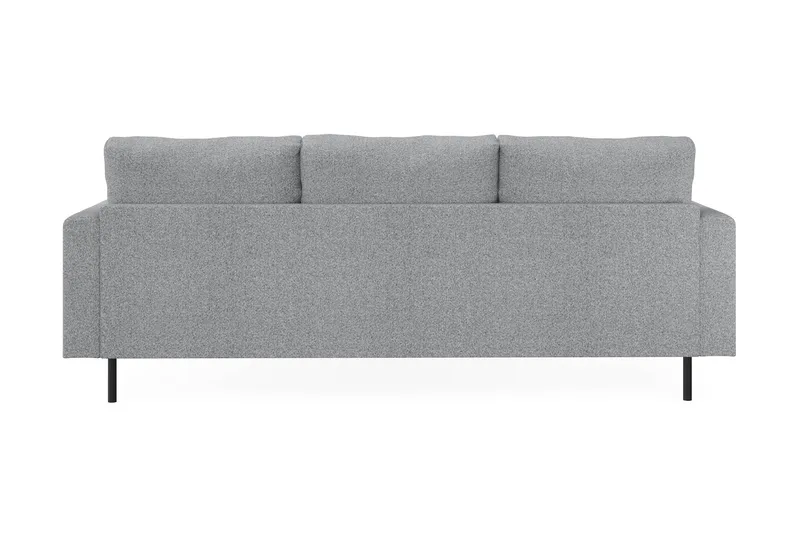 Menard Compact 3-sits Högervänd L-formad Divansoffa i Tyg - Grå - Möbler - Soffa - Divansoffa & schäslongsoffa - 3 sits soffa med divan
