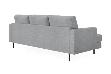 Menard Compact 3-sits Högervänd L-formad Divansoffa i Tyg - Grå - Möbler - Soffa - Divansoffa & schäslongsoffa - 3 sits soffa med divan
