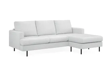 Menard Compact 3-sits Högervänd L-formad Divansoffa i Tyg - Ljusgrå - Möbler - Soffa - Divansoffa & schäslongsoffa - 3 sits soffa med divan