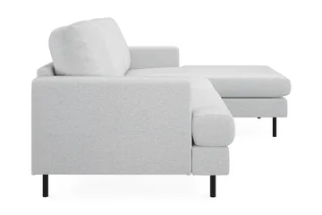 Menard Compact 3-sits Högervänd L-formad Divansoffa i Tyg - Ljusgrå - Möbler - Soffa - Divansoffa & schäslongsoffa - 3 sits soffa med divan