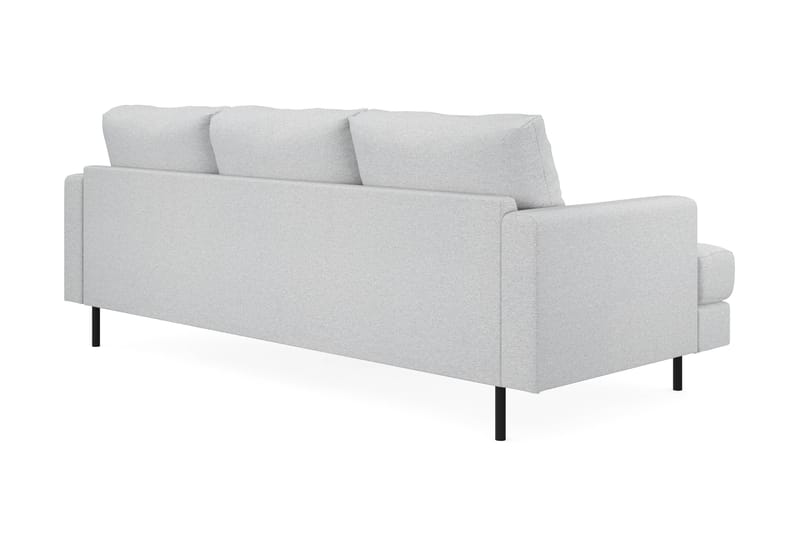 Menard Compact 3-sits Högervänd L-formad Divansoffa i Tyg - Ljusgrå - Möbler - Soffa - Divansoffa & schäslongsoffa - 3 sits soffa med divan