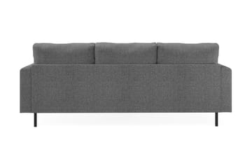 Menard Compact 3-sits Högervänd L-formad Divansoffa i Tyg - Mörkgrå - Möbler - Soffa - Divansoffa & schäslongsoffa - 3 sits soffa med divan