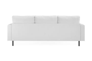 Menard Compact 3-sits Vänstervänd L-formad Divansoffa i Bouclé - Vit - Möbler - Soffa - Divansoffa & schäslongsoffa - 3 sits soffa med divan