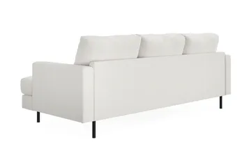 Menard Compact 3-sits Vänstervänd L-formad Divansoffa i Bouclé - Vit - Möbler - Soffa - Divansoffa & schäslongsoffa - 3 sits soffa med divan