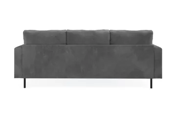 Menard Compact 3-sits Vänstervänd L-formad Divansoffa i Manchester - Grå - Möbler - Soffa - Divansoffa & schäslongsoffa - 3 sits soffa med divan