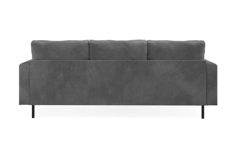 Menard Compact 3-sits Vänstervänd L-formad Divansoffa i Manchester - Grå - Möbler - Soffa - Divansoffa & schäslongsoffa - 3 sits soffa med divan