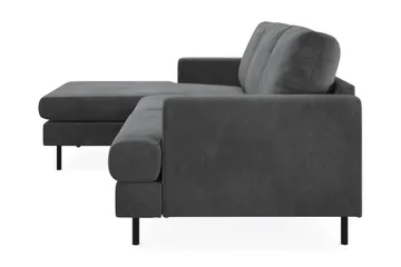 Menard Compact 3-sits Vänstervänd L-formad Divansoffa i Manchester - Grå - Möbler - Soffa - Divansoffa & schäslongsoffa - 3 sits soffa med divan