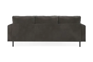 Menard Compact 3-sits Vänstervänd L-formad Divansoffa i Manchester - Mörkgrå - Möbler - Soffa - Divansoffa & schäslongsoffa - 3 sits soffa med divan
