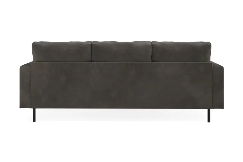 Menard Compact 3-sits Vänstervänd L-formad Divansoffa i Manchester - Mörkgrå - Möbler - Soffa - Divansoffa & schäslongsoffa - 3 sits soffa med divan