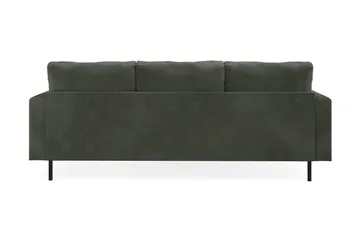 Menard Compact 3-sits Vänstervänd L-formad Divansoffa i Manchester - Mörkgrön - Möbler - Soffa - Divansoffa & schäslongsoffa - 3 sits soffa med divan