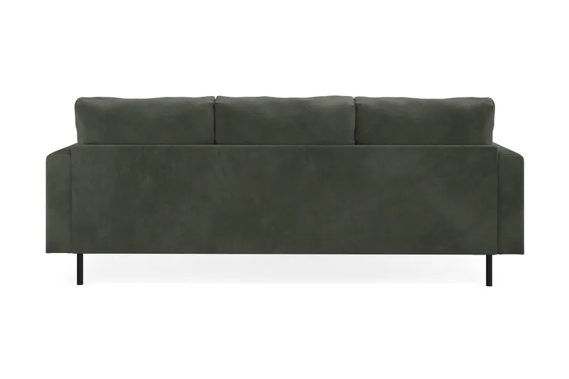Menard Compact 3-sits Vänstervänd L-formad Divansoffa i Manchester - Mörkgrön - Möbler - Soffa - Divansoffa & schäslongsoffa - 3 sits soffa med divan