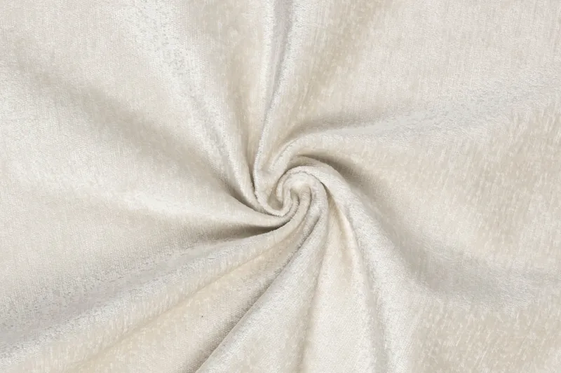 Menard Compact 3-sits Vänstervänd L-formad Divansoffa i Sammet - Krämvit - Möbler - Soffa - Divansoffa & schäslongsoffa - 3 sits soffa med divan