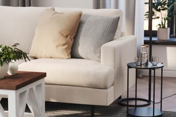 Menard Compact 3-sits Vänstervänd L-formad Divansoffa i Tyg - Beige - Möbler - Soffa - Divansoffa & schäslongsoffa - 3 sits soffa med divan