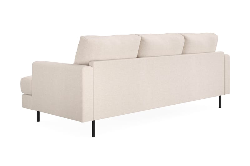 Menard Compact 3-sits Vänstervänd L-formad Divansoffa i Tyg - Beige - Möbler - Soffa - Divansoffa & schäslongsoffa - 3 sits soffa med divan
