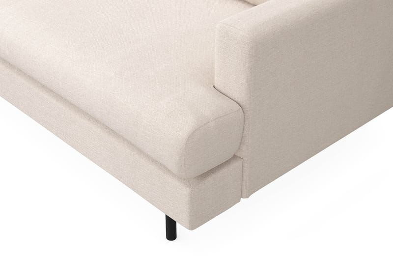 Menard Compact 3-sits Vänstervänd L-formad Divansoffa i Tyg - Beige - Möbler - Soffa - Divansoffa & schäslongsoffa - 3 sits soffa med divan
