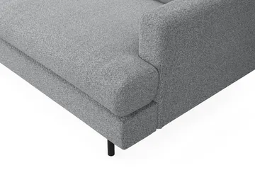 Menard Compact 3-sits Vänstervänd L-formad Divansoffa i Tyg - Grå - Möbler - Soffa - Divansoffa & schäslongsoffa - 3 sits soffa med divan