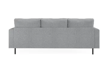 Menard Compact 3-sits Vänstervänd L-formad Divansoffa i Tyg - Grå - Möbler - Soffa - Divansoffa & schäslongsoffa - 3 sits soffa med divan