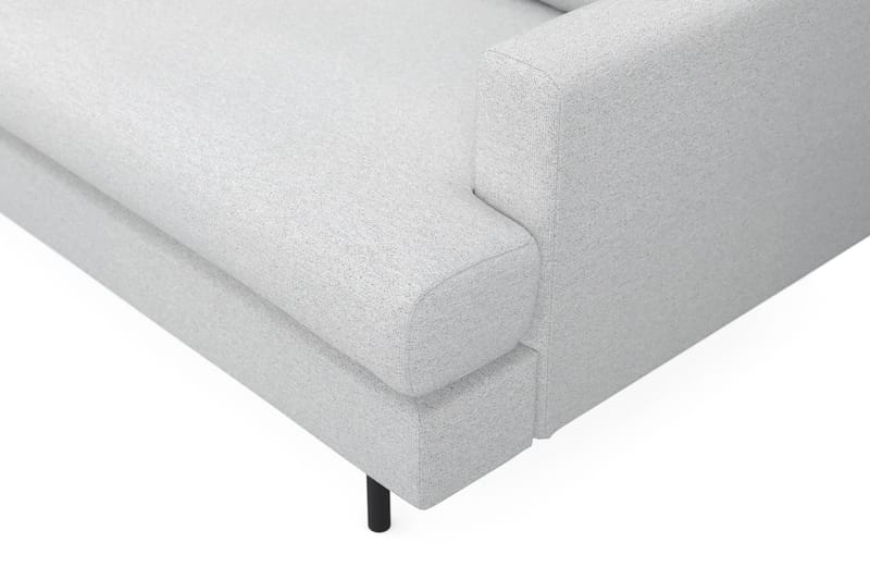 Menard Compact 3-sits Vänstervänd L-formad Divansoffa i Tyg - Ljusgrå - Möbler - Soffa - Divansoffa & schäslongsoffa - 3 sits soffa med divan