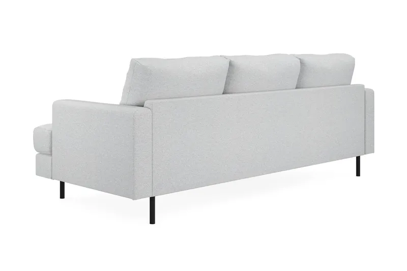 Menard Compact 3-sits Vänstervänd L-formad Divansoffa i Tyg - Ljusgrå - Möbler - Soffa - Divansoffa & schäslongsoffa - 3 sits soffa med divan