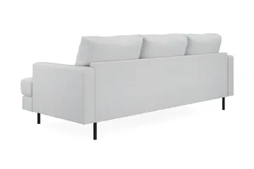 Menard Compact 3-sits Vänstervänd L-formad Divansoffa i Tyg - Ljusgrå - Möbler - Soffa - Divansoffa & schäslongsoffa - 3 sits soffa med divan