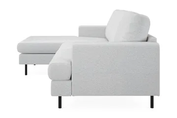 Menard Compact 3-sits Vänstervänd L-formad Divansoffa i Tyg - Ljusgrå - Möbler - Soffa - Divansoffa & schäslongsoffa - 3 sits soffa med divan
