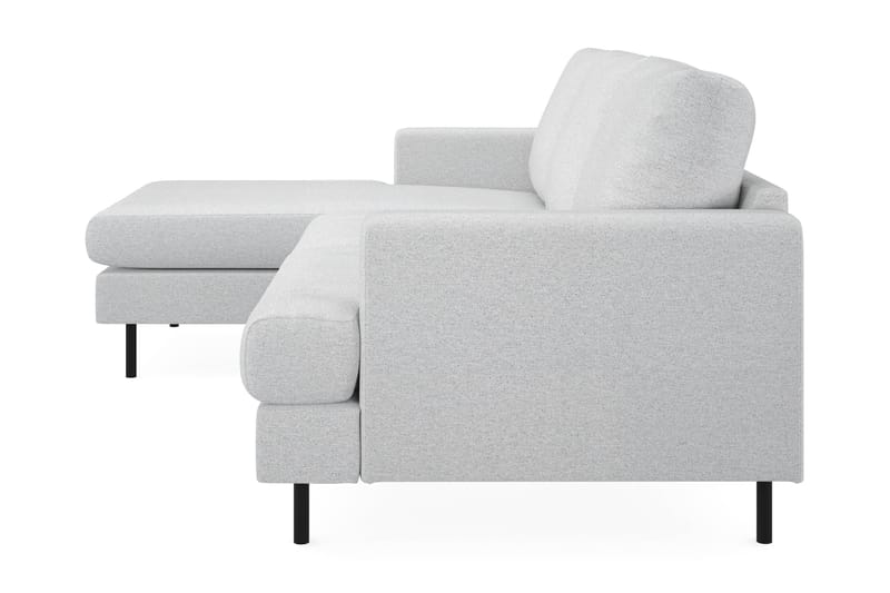 Menard Compact 3-sits Vänstervänd L-formad Divansoffa i Tyg - Ljusgrå - Möbler - Soffa - Divansoffa & schäslongsoffa - 3 sits soffa med divan