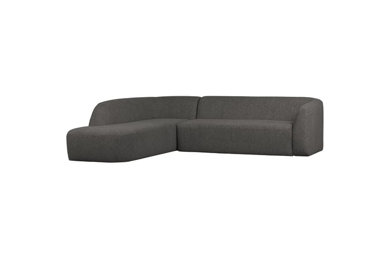 Mooli Soffa med Schäslong 3-sits, Grå/Svart
