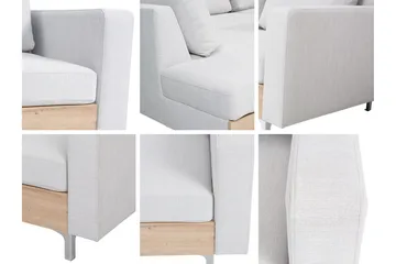 Oberting Soffa - Svart - Möbler - Soffa - Divansoffa & schäslongsoffa - 3 sits soffa med divan