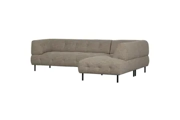 Ranta Soffa med Schäslong 3-sits - Brun - Möbler - Soffa - Divansoffa & schäslongsoffa - 3 sits soffa med divan