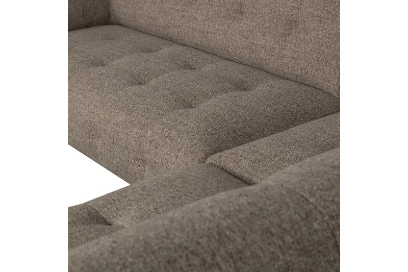 Ranta Soffa med Schäslong 3-sits - Mörkbrun - Möbler - Soffa - Divansoffa & schäslongsoffa - 3 sits soffa med divan