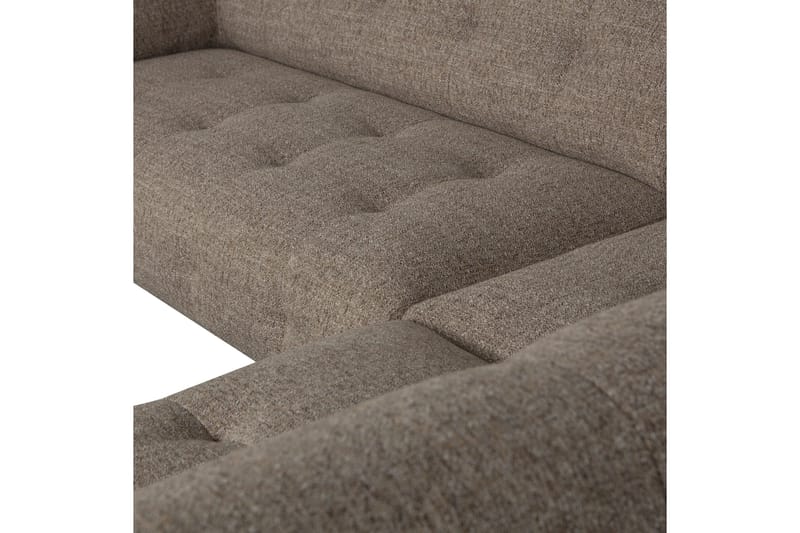 Ranta Soffa med Schäslong 3-sits - Mörkbrun - Möbler - Soffa - Divansoffa & schäslongsoffa - 3 sits soffa med divan