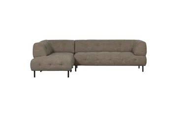 Ranta Soffa med Schäslong 3-sits - Mörkbrun - Möbler - Soffa - Divansoffa & schäslongsoffa - 3 sits soffa med divan