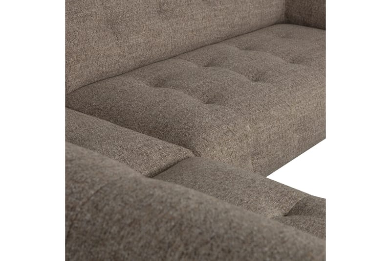 Ranta Soffa med Schäslong 3-sits - Mörkbrun - Möbler - Soffa - Divansoffa & schäslongsoffa - 3 sits soffa med divan
