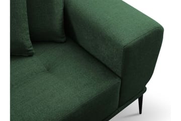 Rapale 3-sits Soffa med Divan Höger med Kuddar - Sammet/Gul - Möbler - Soffa - Divansoffa & schäslongsoffa - 3 sits soffa med divan