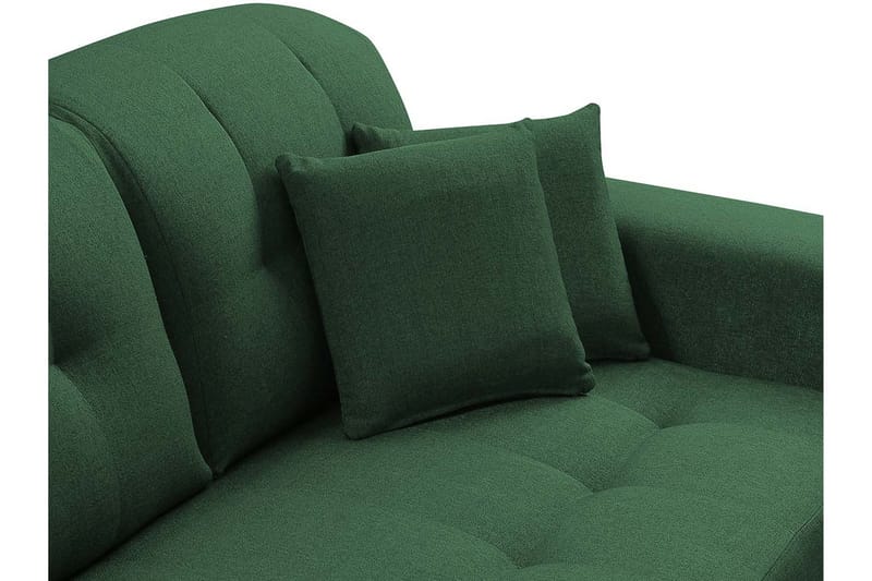 Rapale 3-sits Soffa med Divan Höger med Kuddar - Sammet/Gul - Möbler - Soffa - Divansoffa & schäslongsoffa - 3 sits soffa med divan