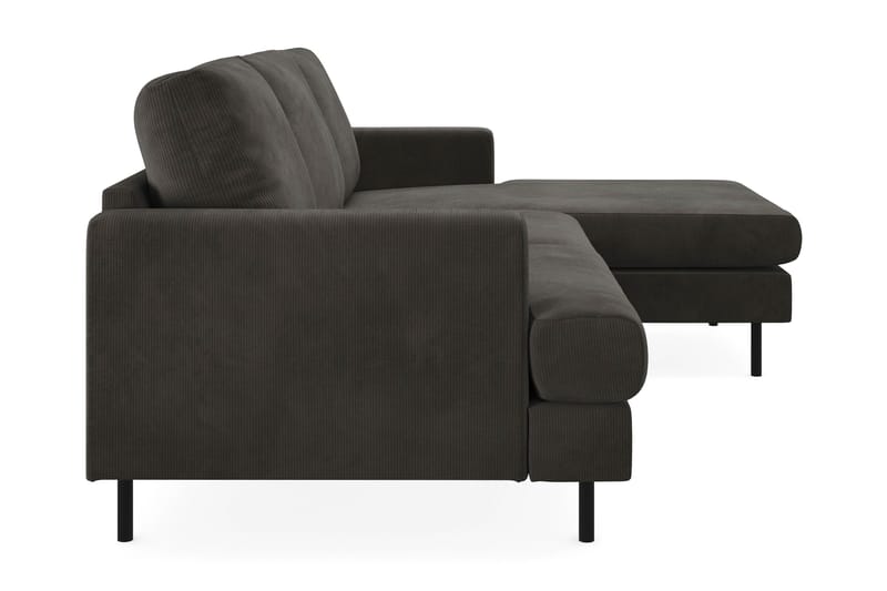Soffa m. Divan Armunia Compact 3-sits - Mörkgrå - 3 sits soffa med divan - Divansoffa & schäslongsoffa