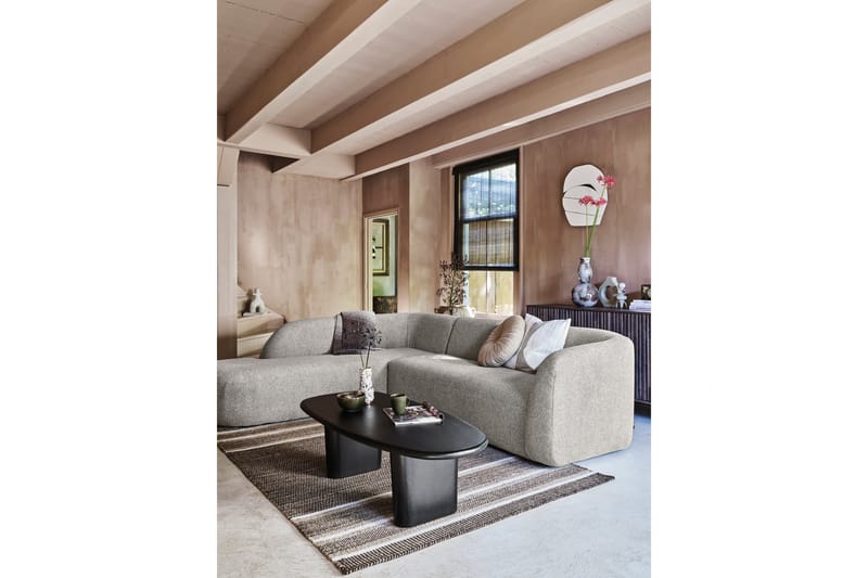 Soffa med Schäslong Mooli 3-sits - Offwhite - Möbler - Soffa - Divansoffa & schäslongsoffa - 3 sits soffa med divan