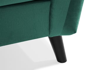 Trend 4-sits Högervänd L-formad Schäslongsoffa i Sammet - Grön - Möbler - Soffa - Divansoffa & schäslongsoffa - 4 sits soffa med divan