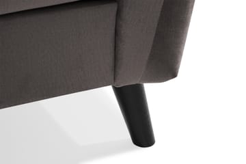 Trend 4-sits Högervänd L-formad Schäslongsoffa i Sammet - Mörkgrå - Möbler - Soffa - Divansoffa & schäslongsoffa - 4 sits soffa med divan