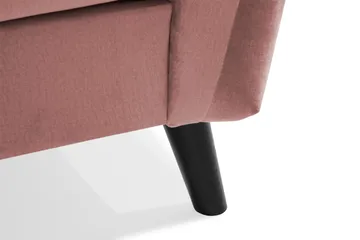 Trend 4-sits Högervänd L-formad Schäslongsoffa i Sammet - Rosa - Möbler - Soffa - Divansoffa & schäslongsoffa - 4 sits soffa med divan