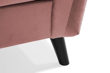 Trend 4-sits Vänstervänd L-formad Schäslongsoffa i Sammet - Rosa - Möbler - Soffa - Divansoffa & schäslongsoffa - 4 sits soffa med divan