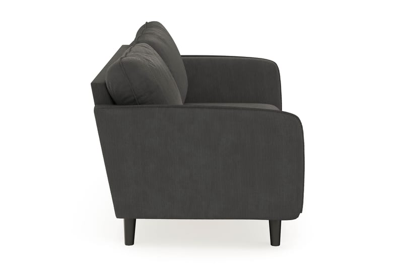 Trend Lyx 3-sits Manchestersoffa - Mörkgrå - Möbler - Soffa - Divansoffa & schäslongsoffa - 3 sits soffa med divan