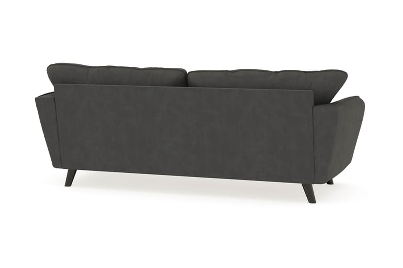 Trend Lyx 3-sits Manchestersoffa - Mörkgrå - Möbler - Soffa - Divansoffa & schäslongsoffa - 3 sits soffa med divan