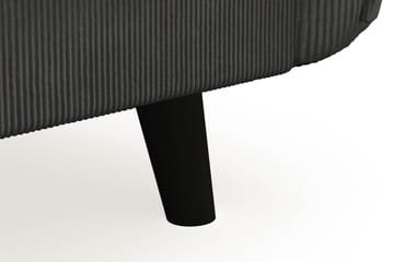 Trend Lyx 3-sits Manchestersoffa - Mörkgrå - Möbler - Soffa - Divansoffa & schäslongsoffa - 3 sits soffa med divan