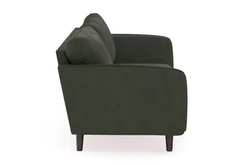 Trend Lyx 3-sits Manchestersoffa - Mörkgrön - Möbler - Soffa - 3 sits soffa