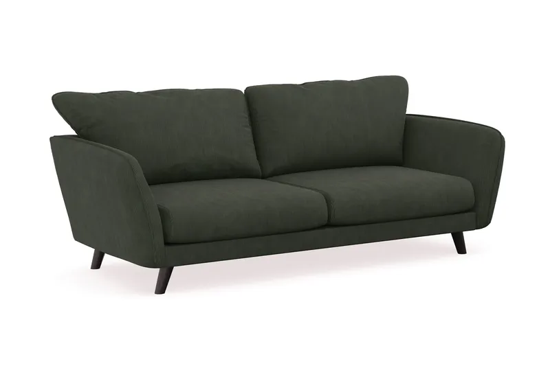 Trend Lyx 3-sits Manchestersoffa - Mörkgrön - Möbler - Soffa - 3 sits soffa