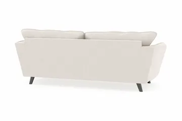 Trend Lyx 3-sits Sammetssoffa - Krämvit - Möbler - Soffa - 3 sits soffa