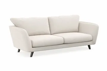 Trend Lyx 3-sits Sammetssoffa - Krämvit - Möbler - Soffa - 3 sits soffa
