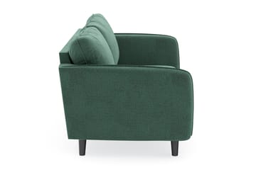 Trend Lyx 3-sits Sammetssoffa - Mörkgrön - Möbler - Soffa - Divansoffa & schäslongsoffa - 3 sits soffa med divan
