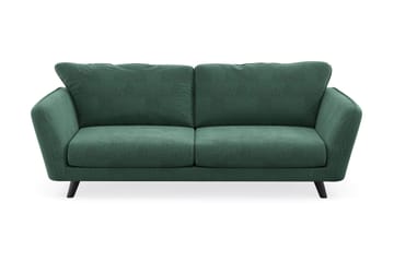 Trend Lyx 3-sits Sammetssoffa - Mörkgrön - Möbler - Soffa - Divansoffa & schäslongsoffa - 3 sits soffa med divan